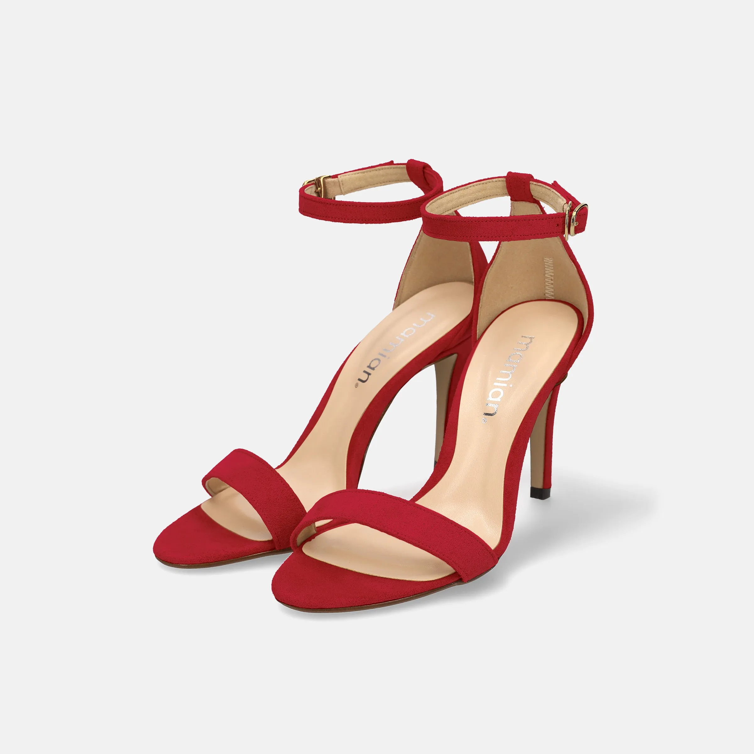 15% OFF: High heel line sandals (3570) Red S
