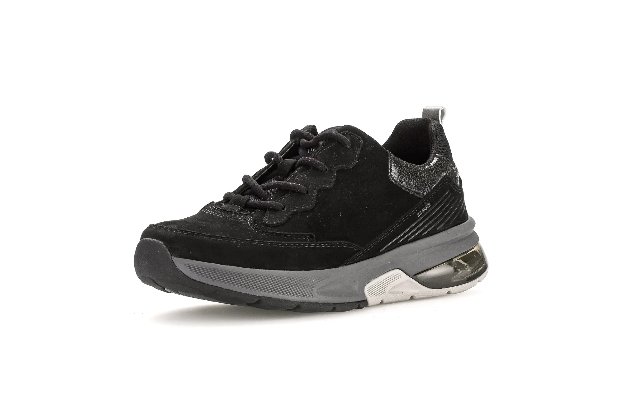 '36.844.47' women's walking rolling sneaker - Black