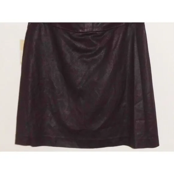 ✨3xHP✨MK Faux Suede Leather Brown Skirt✨