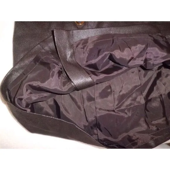 ✨3xHP✨MK Faux Suede Leather Brown Skirt✨