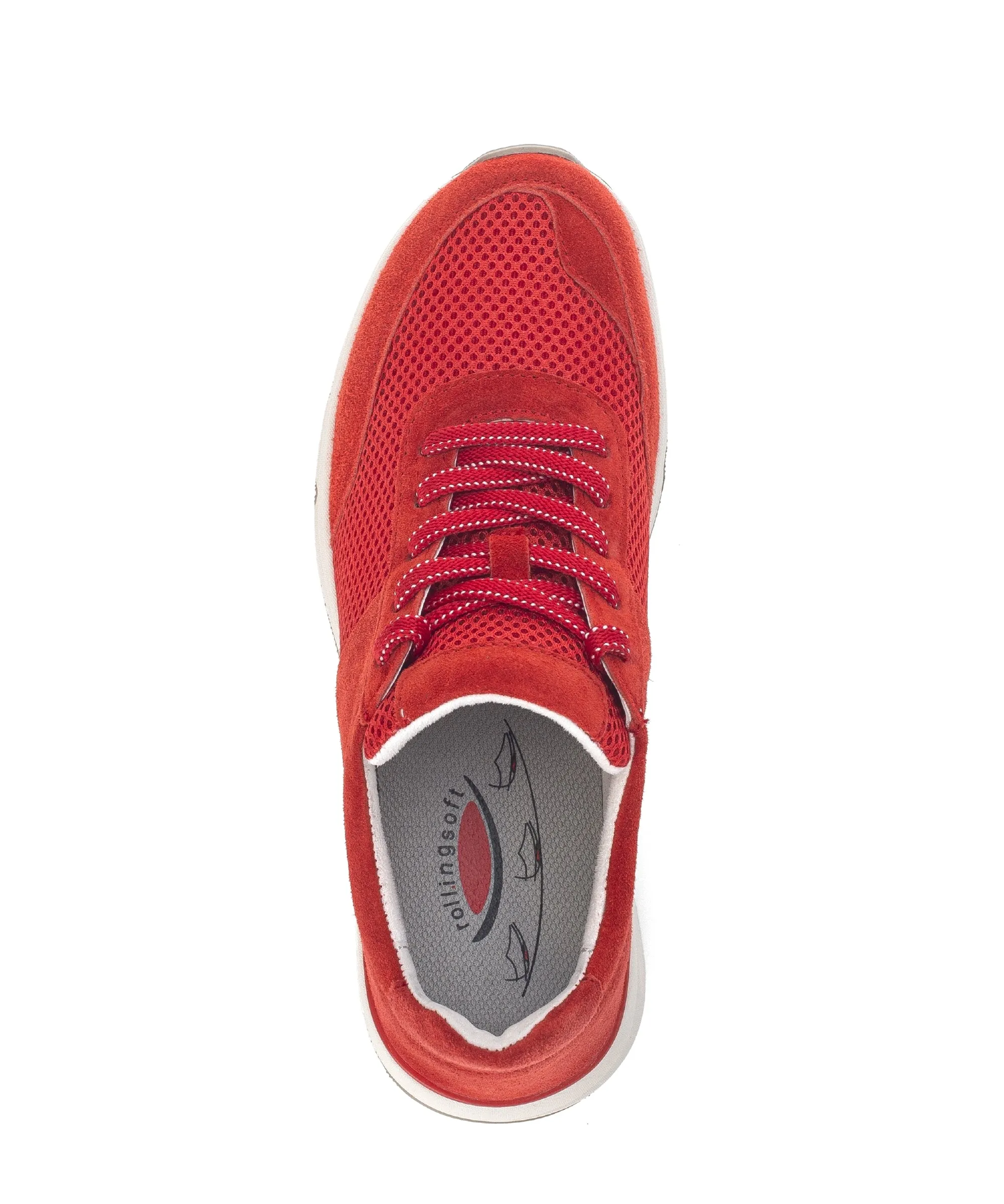 '66.897.48' women's walking rolling sneaker - red