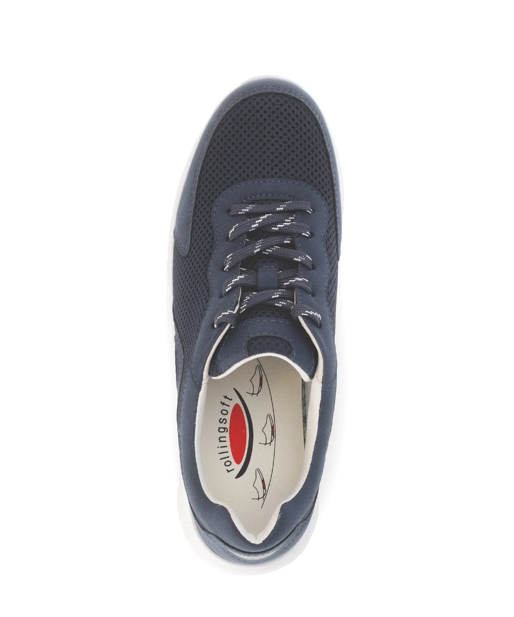 '66.923.26' women's walking rolling sneaker - blue