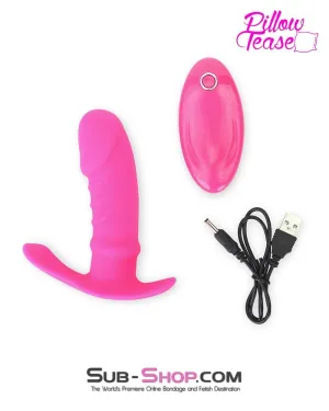 7030E      Remote Control Rechargeable Silicone Pink G-Spot Penis Plug