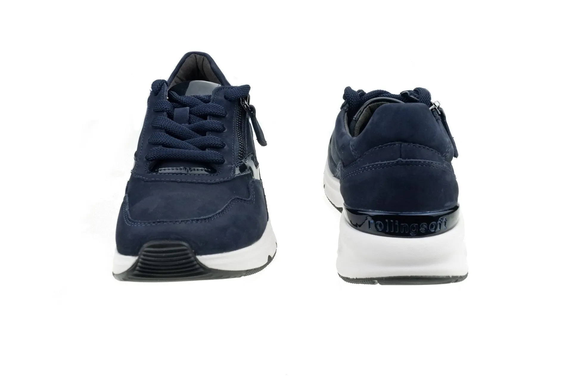 '76.898.46' women's walking rolling lace-zip sneaker - Blue