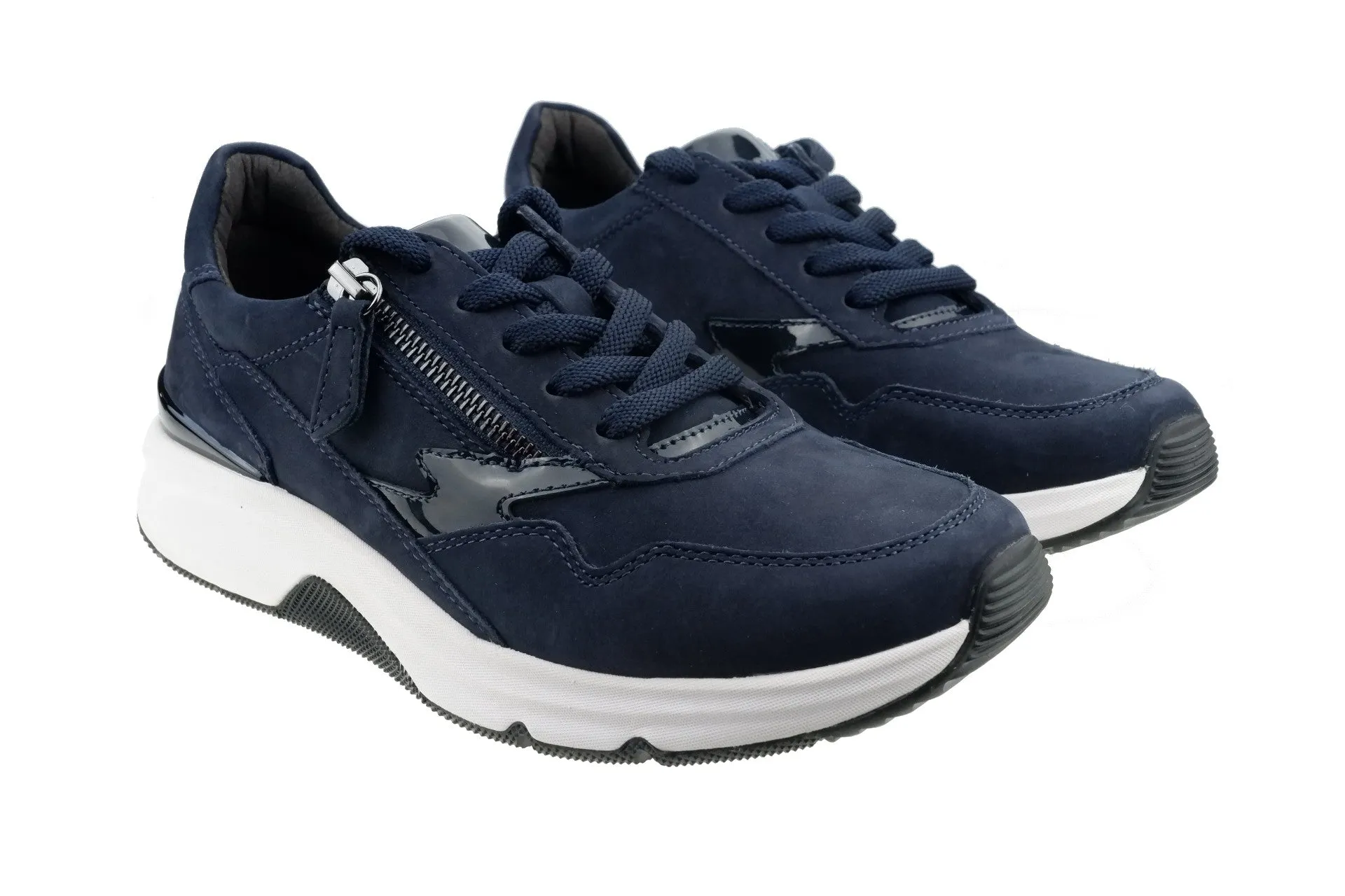 '76.898.46' women's walking rolling lace-zip sneaker - Blue