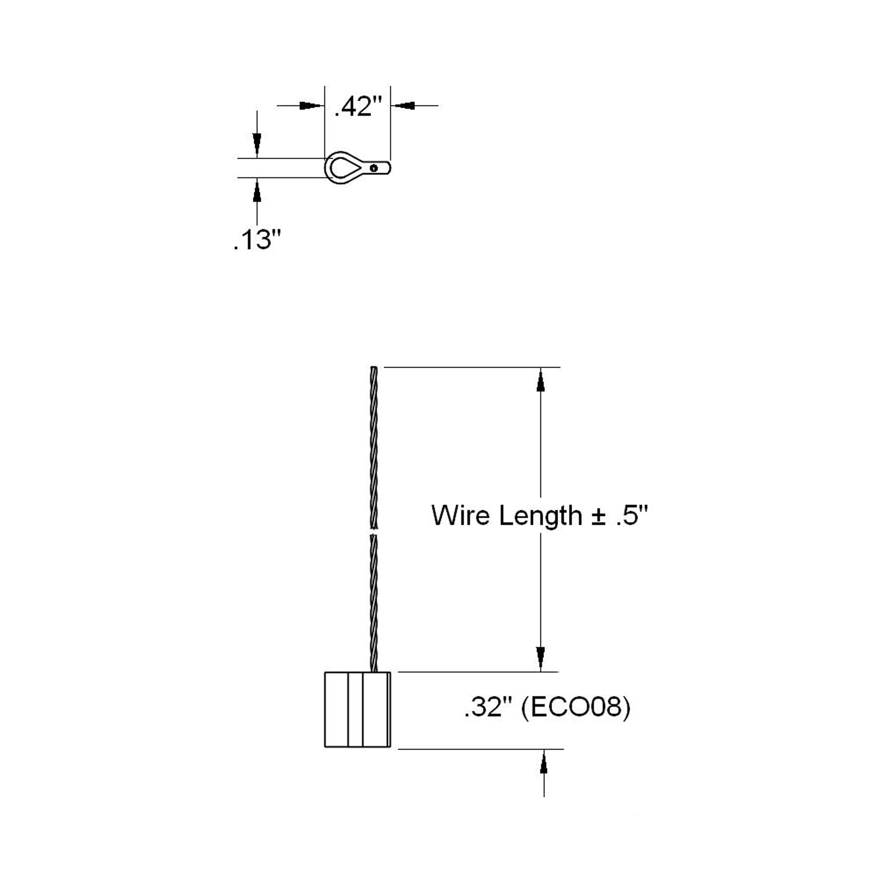 8 mm ECO Aluminum and Wire Seals