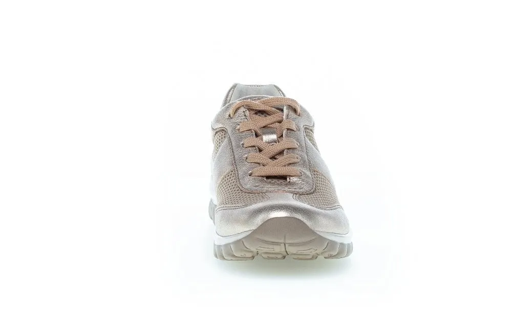 86.966 women's walking rolling sneaker - bronze shiny grey