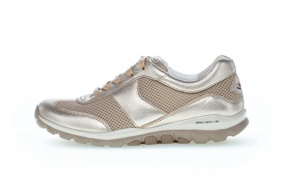 86.966 women's walking rolling sneaker - bronze shiny grey
