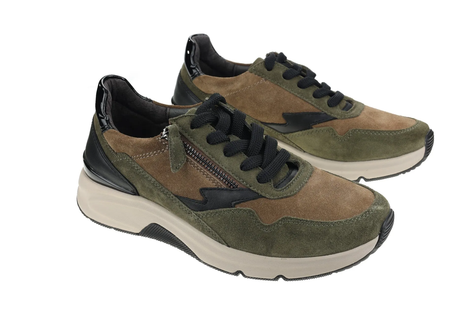 '96.898.34' women's walking sneaker - Green mix