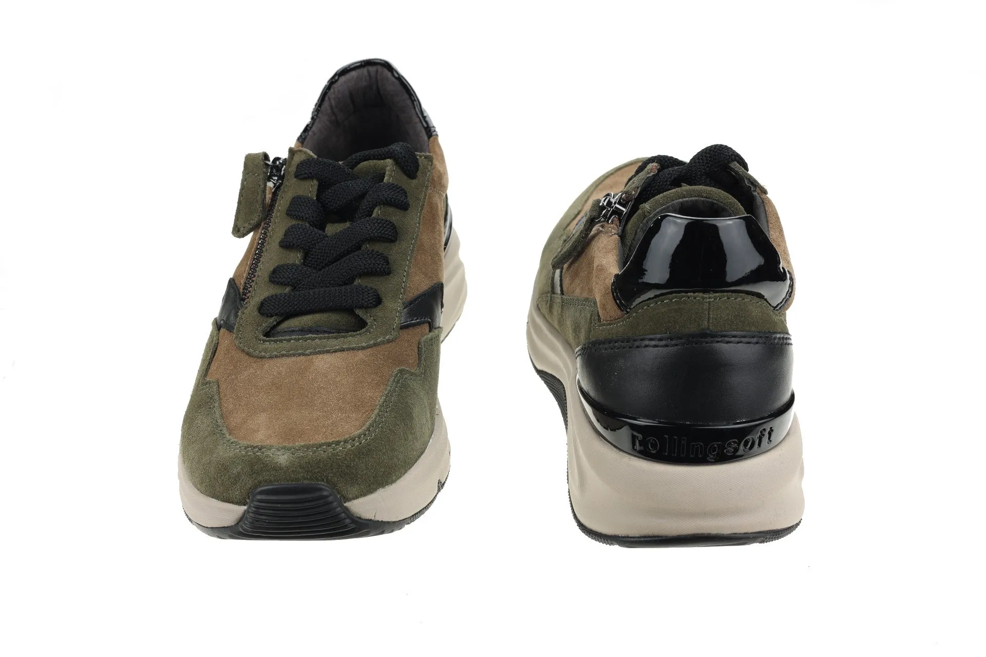 '96.898.34' women's walking sneaker - Green mix