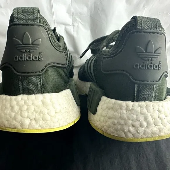 Adidas NMD_R1 Night Cargo Green White Suede Leather