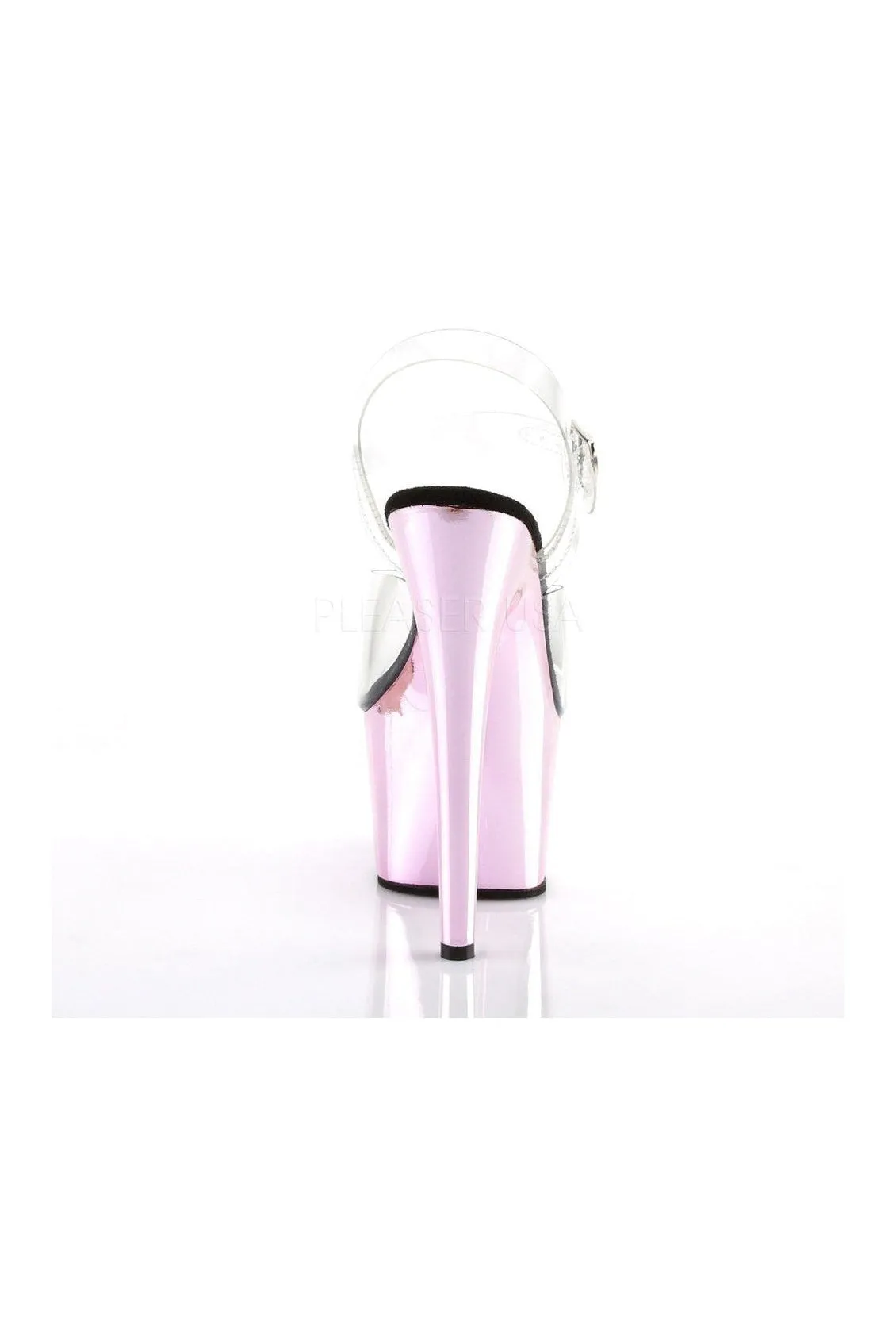 ADORE-708 Platform Sandal  | Clear Vinyl