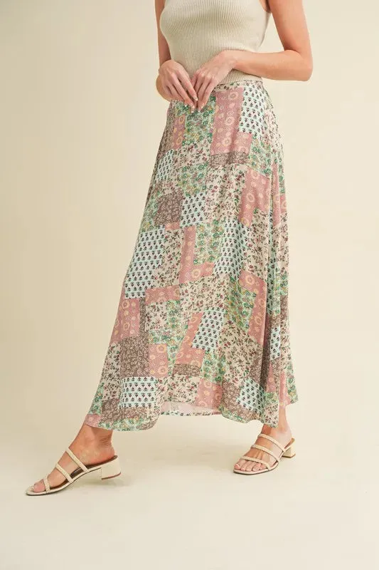Aemi   Co Printed Maxi Skirt
