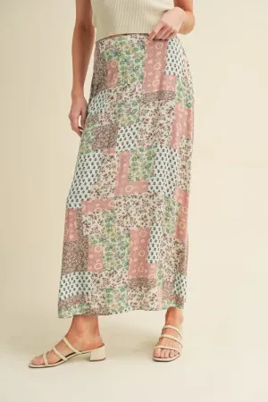 Aemi   Co Printed Maxi Skirt