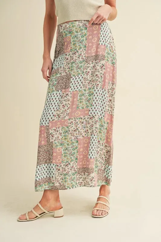 Aemi   Co Printed Maxi Skirt