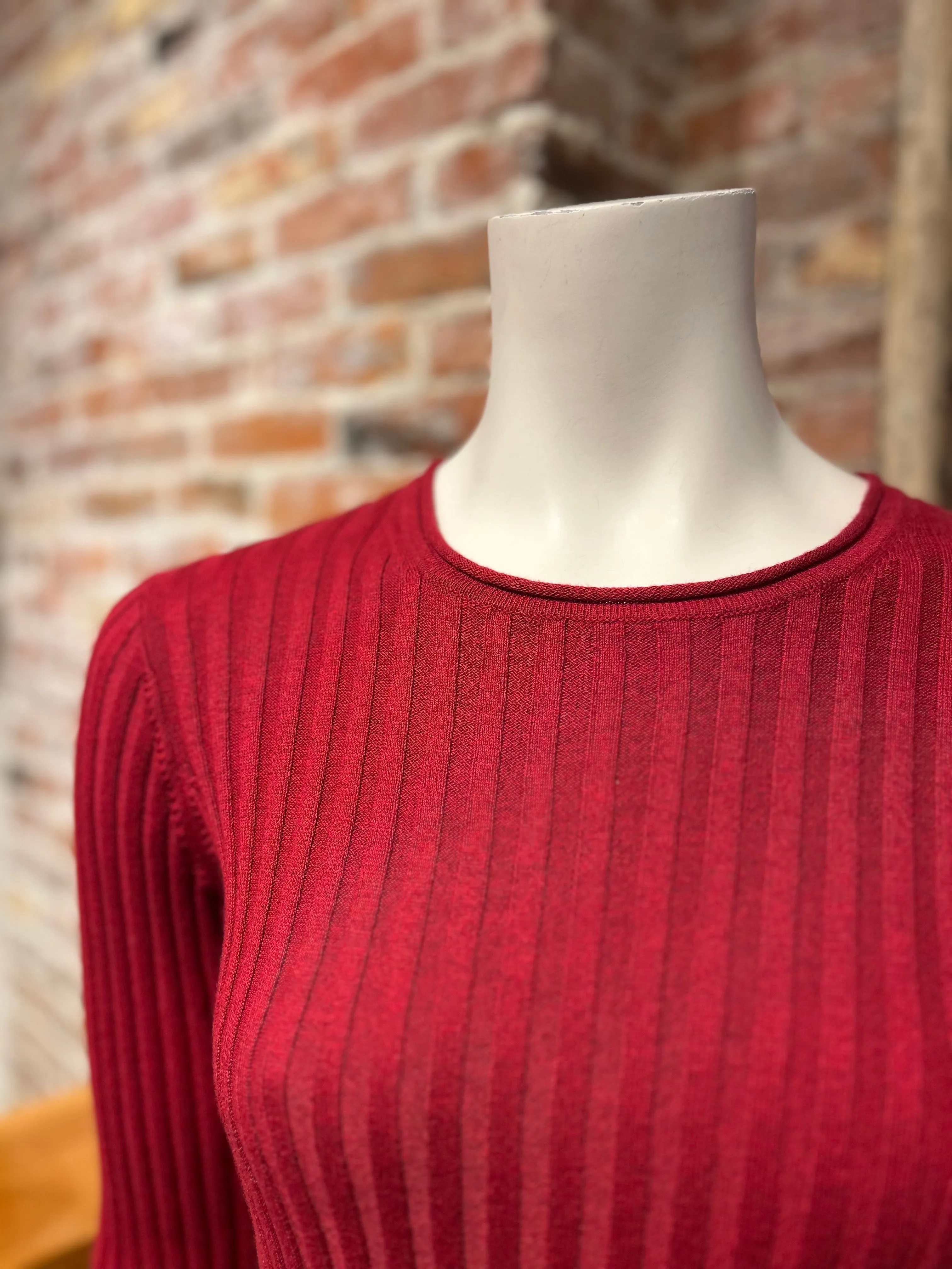 ALASHAN CASHMERE COTTON CASHMERE BLAIR RIB CREW