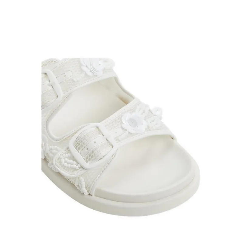 Aldo Devanassi Women's Footbed Sandals - White/Bone