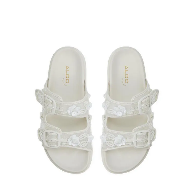 Aldo Devanassi Women's Footbed Sandals - White/Bone