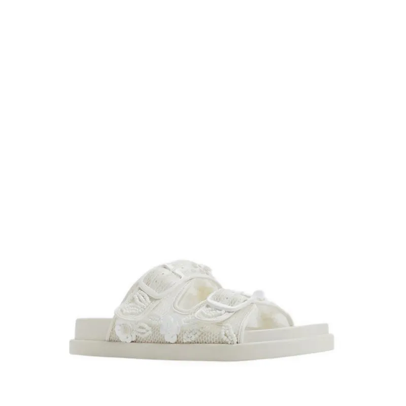 Aldo Devanassi Women's Footbed Sandals - White/Bone