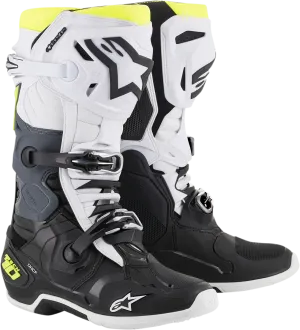 ALPINESTARS(MX) Tech 10 Boots - Black/White/Yellow