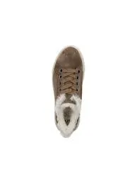ARA MIKKY FUR SESAME SUEDE SNEAKER