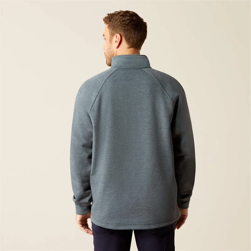Ariat Men's Flame Resistant Primo Fleece 2.0 1/4 Zip Sweater  Grey  - 10052096