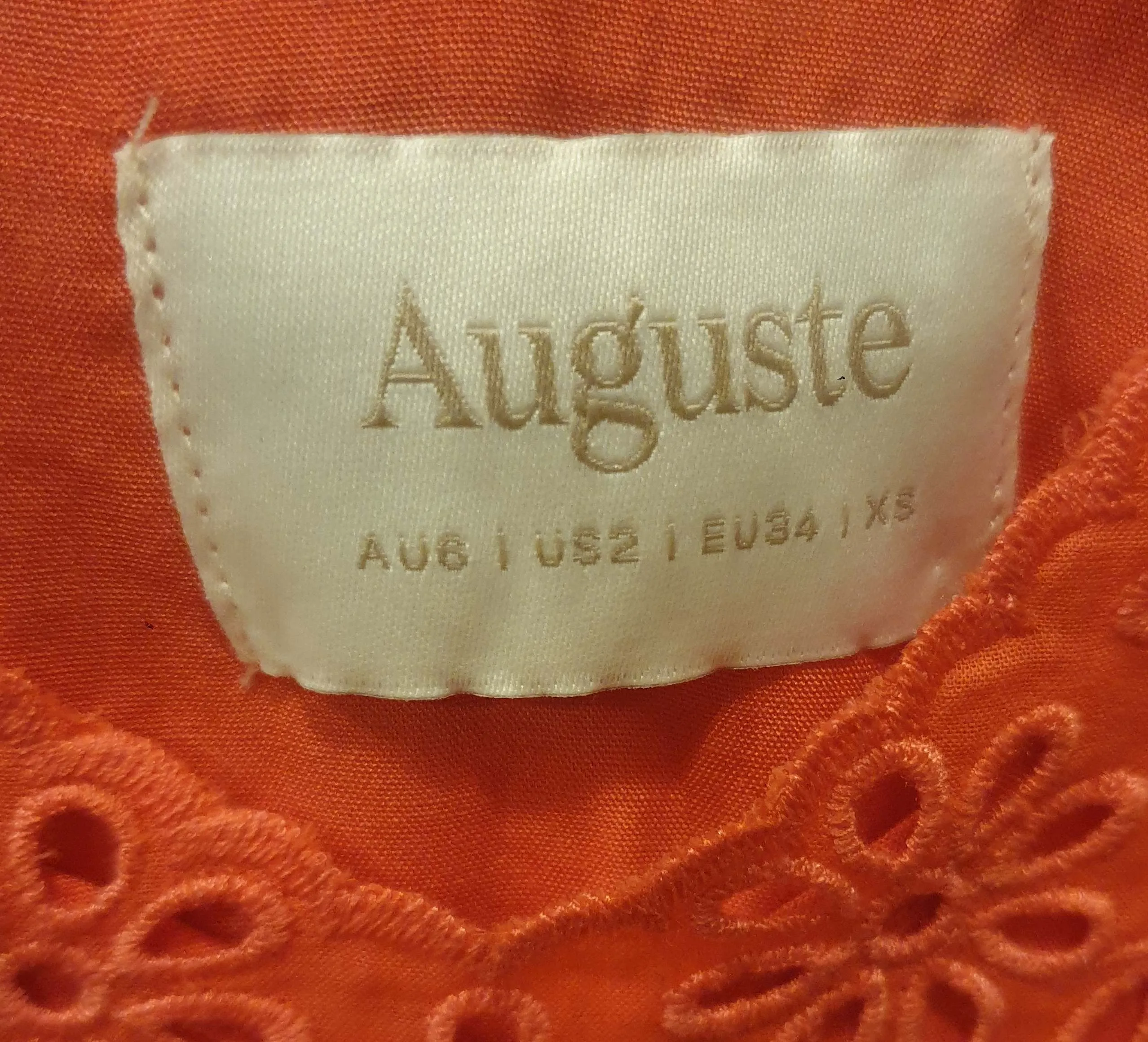 Auguste coral pink spagetti strap dress size XS (best fits size 8)