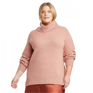 Ava & Viv Women's Plus Size Turtleneck Pullover Sweater