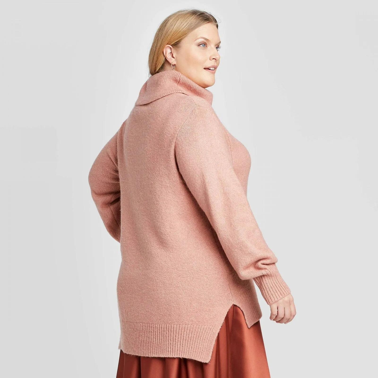 Ava & Viv Women's Plus Size Turtleneck Pullover Sweater
