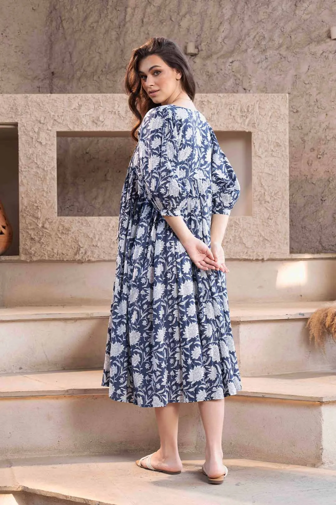 Ava - Printed Midi Dress