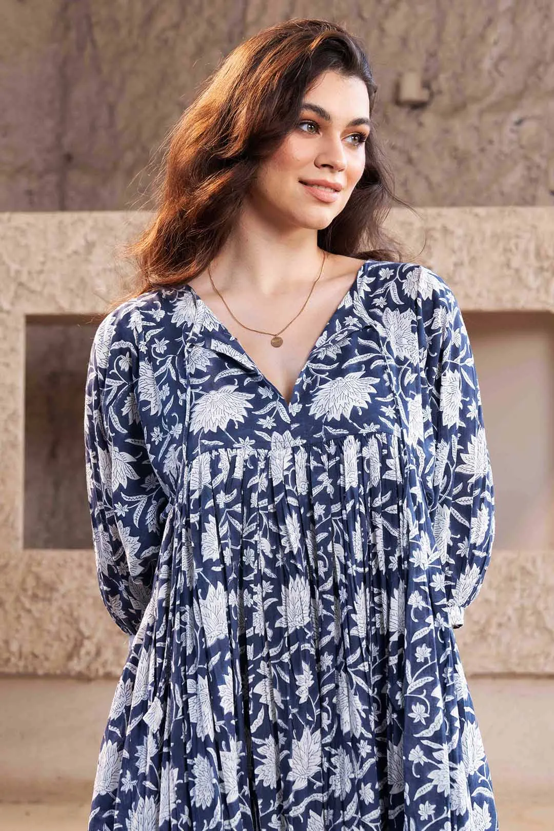 Ava - Printed Midi Dress
