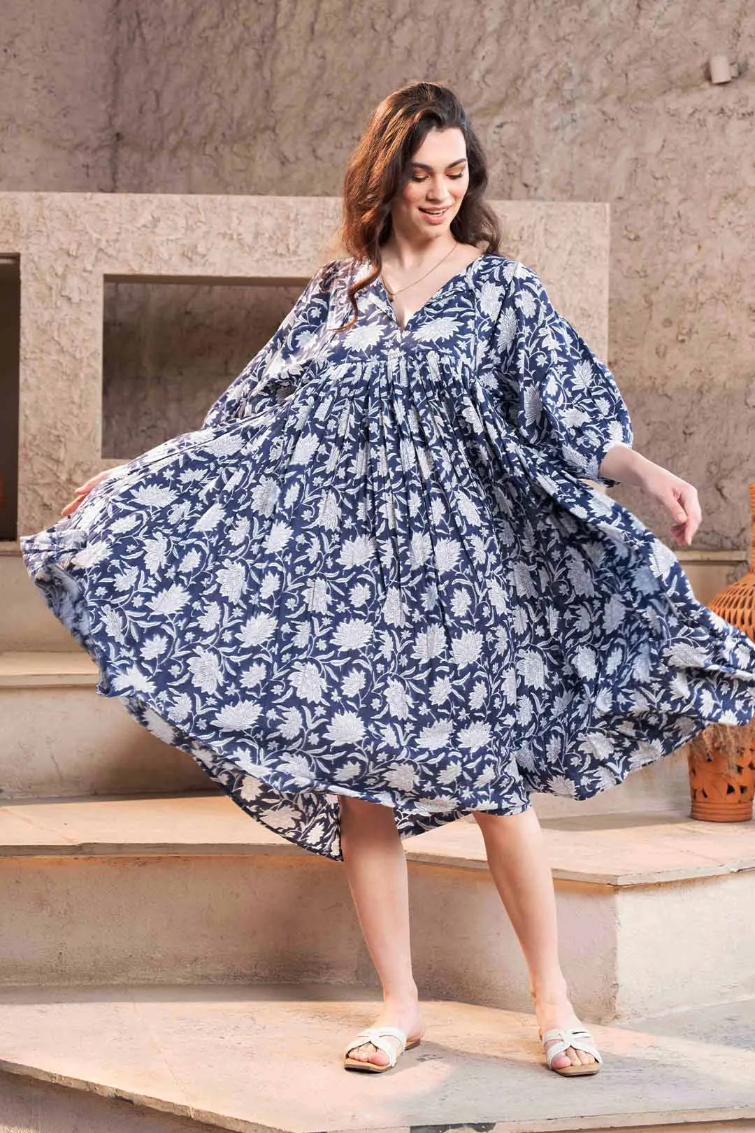 Ava - Printed Midi Dress