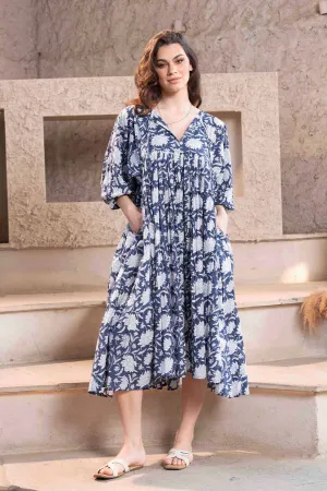 Ava - Printed Midi Dress