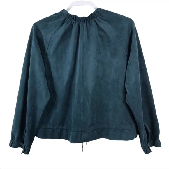 BCBGMaxAzria Faux Suede Levi Bomber Jacket