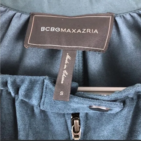 BCBGMaxAzria Faux Suede Levi Bomber Jacket