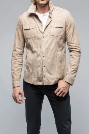 Bello Suede Shirt In Roccia