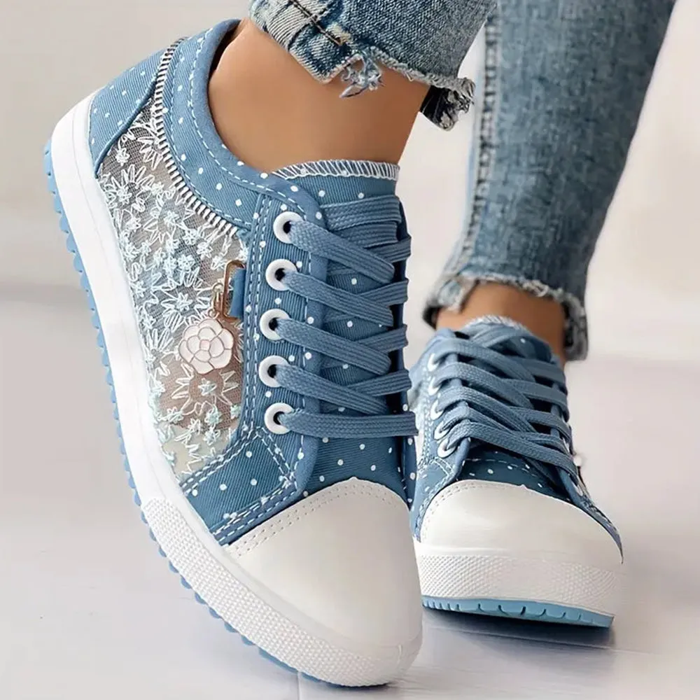 Bethany | Trendy Lace-Up Sneakers