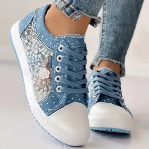 Bethany | Trendy Lace-Up Sneakers