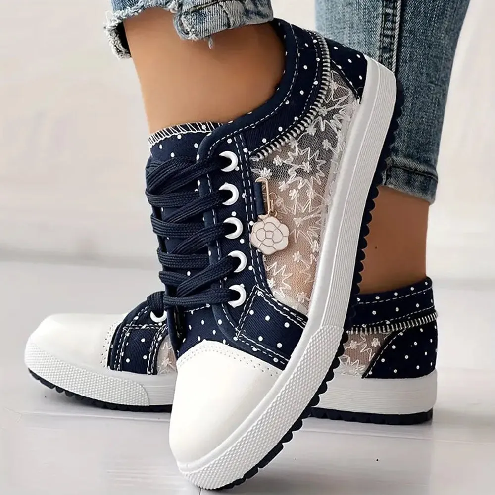 Bethany | Trendy Lace-Up Sneakers