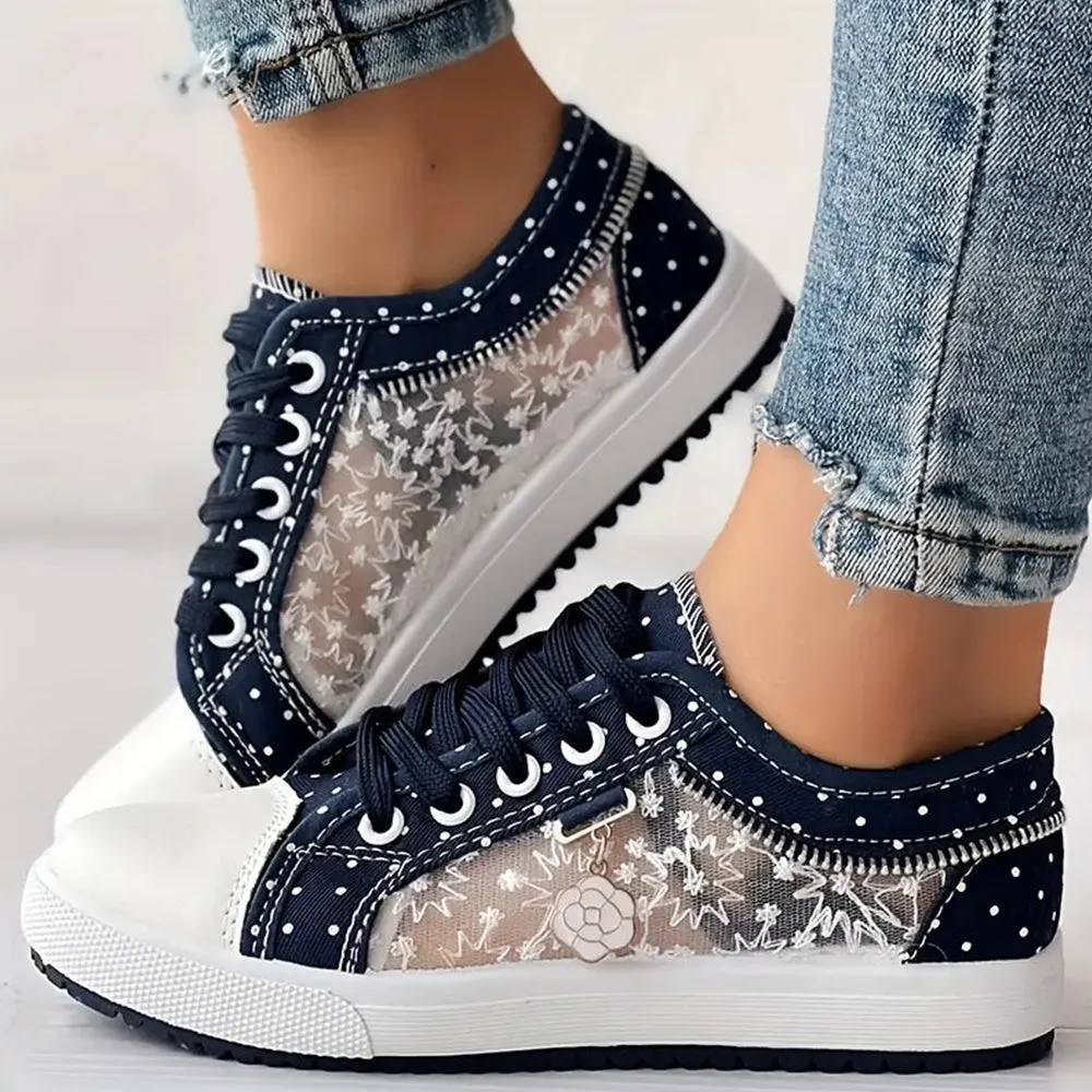 Bethany | Trendy Lace-Up Sneakers
