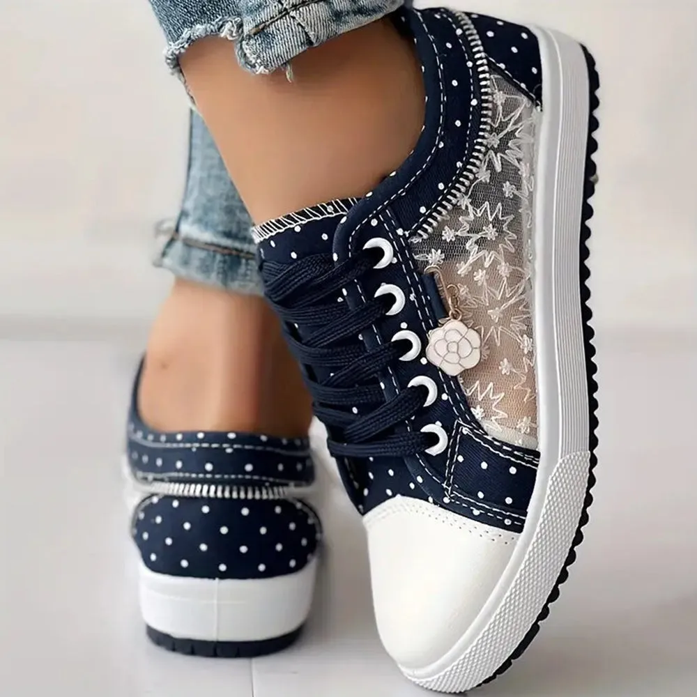 Bethany | Trendy Lace-Up Sneakers