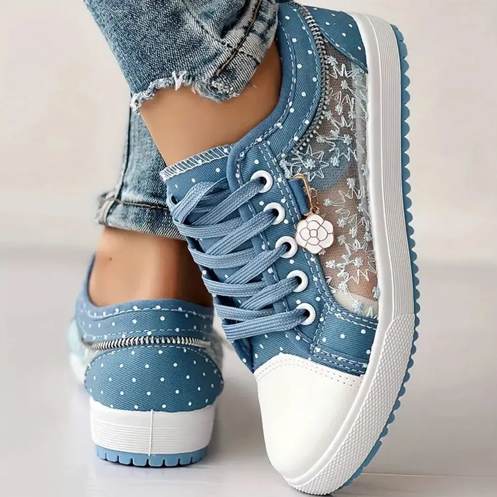 Bethany | Trendy Lace-Up Sneakers