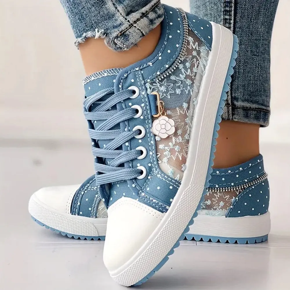 Bethany | Trendy Lace-Up Sneakers