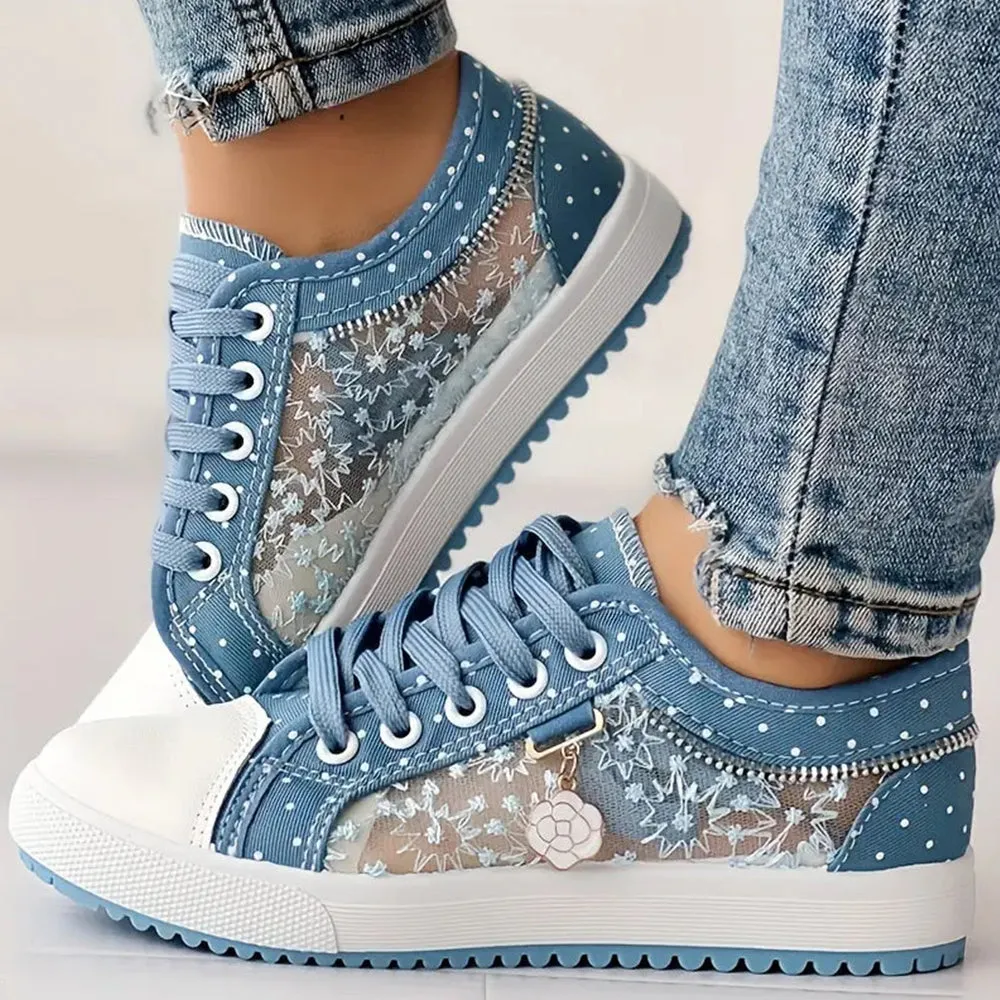 Bethany | Trendy Lace-Up Sneakers