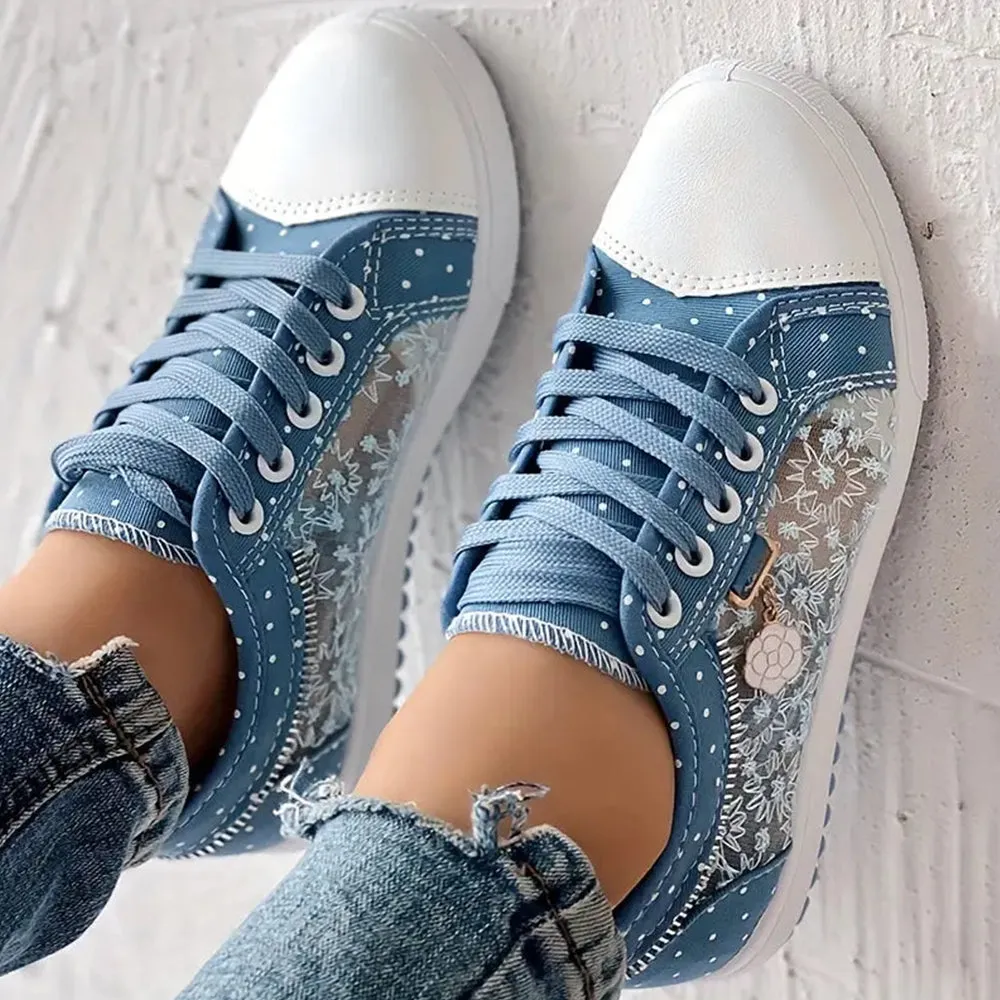Bethany | Trendy Lace-Up Sneakers