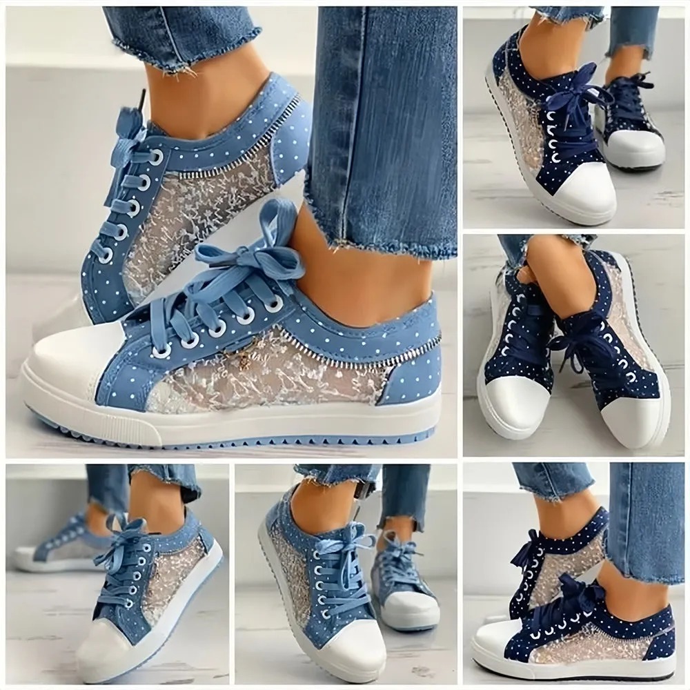 Bethany | Trendy Lace-Up Sneakers