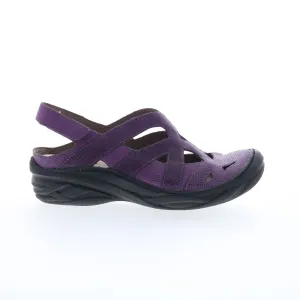 Bionica Maclean 4501909 Womens Purple Leather Strap Slingback Sandals Shoes