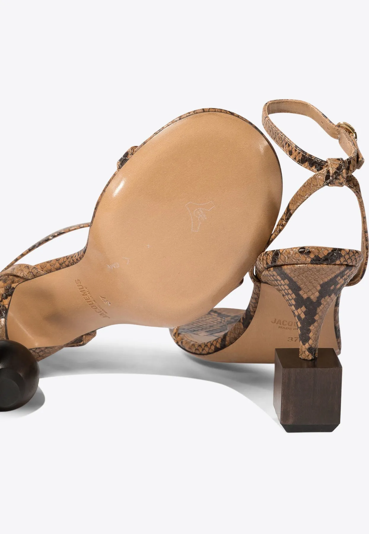 Bisou 90 Leather Sandals