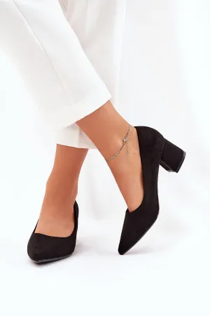 Block heel pumps Step in style