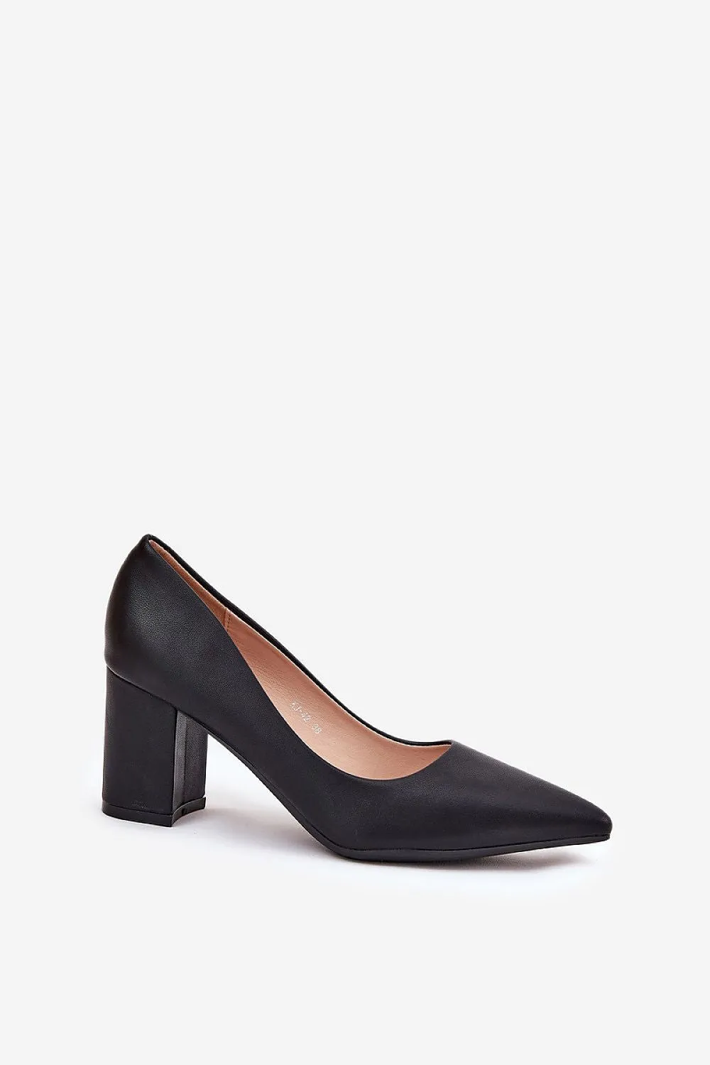 Block heel pumps
